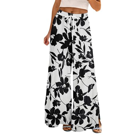 Jxximdong Palazzo Pants for Women, Petite High Waist Wide Leg Summer ...