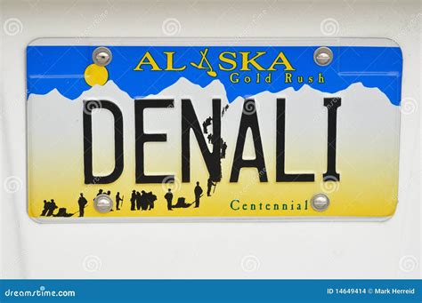 Alaska License Plate stock photo. Image of prospectors - 14649414