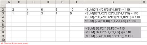Excel Array Formulas 的图像结果