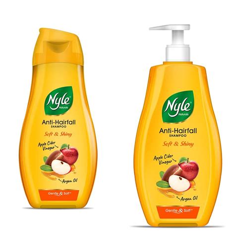 Buy Nyle Naturals Soft and Shiny Anti Hairfall Shampoo, 180ml & Nyle ...