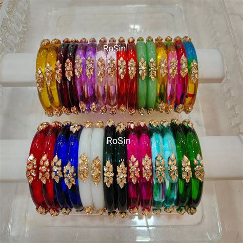 10mm crystal clear glass kada(2 bangles) – Rosin