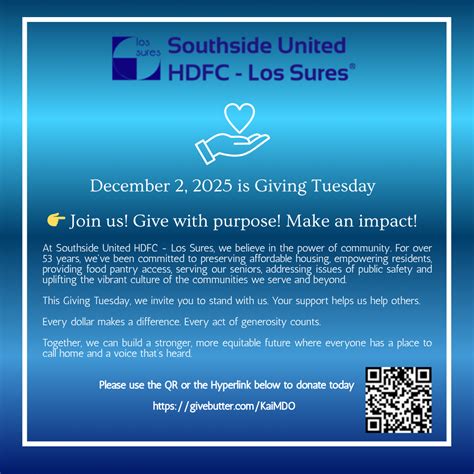 GIVING TUESDAY 2025 | Southside United Housing Development Fund Corp.