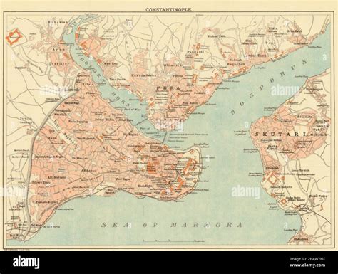 Constantinople Map, Constantinople Print, Constantinople Poster ...