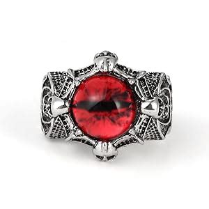 KRYSTALZ Evil Eye Gothic Dragon Punk Adjustable Rings for Men Women ...