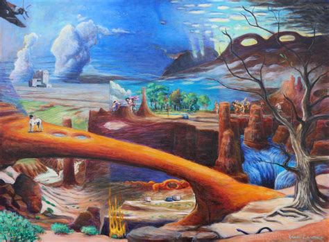 1920 Surrealism Tree Paintings