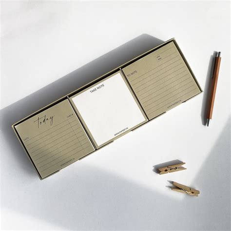 Sage memo pads box