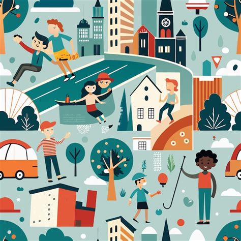 City with People 的图像结果