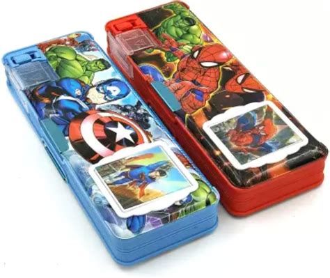 Taufa Villa Superhero Calculator Pencil Box Multipurpose Magnetic ...