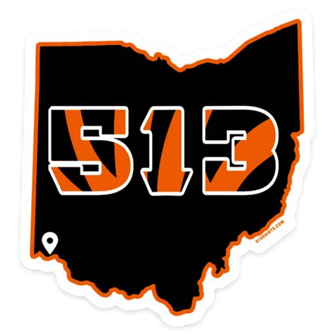513 Football sticker | 513shirts.com