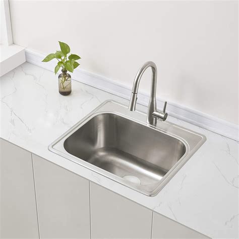ZUHNE 25 by 22 Drop-In Utility Laundry Kitchen Sink India | Ubuy