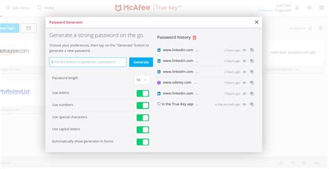 Image result for Using McAfee True Key