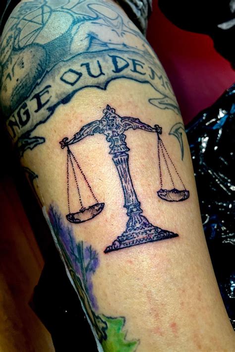Scale Of Justice Tattoo