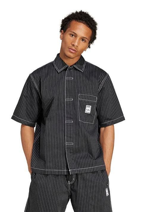 adidas Originals t-shirt Wabash męski kolor czarny gładki JP4481 ...