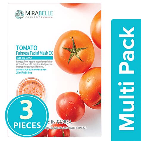Buy Mirabelle Tomato Fairness Facial Sheet Mask EX Online at Best Price ...