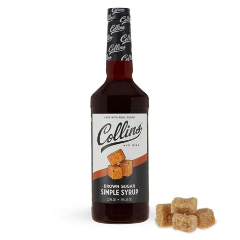 Amazon.com : Collins Brown Sugar Syrup - Simple Syrup for Cocktails ...