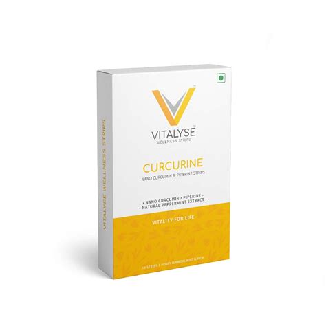 Vitalyse Wellness Strips - Curcurine - Nano Curcumin & Piperine Strips ...
