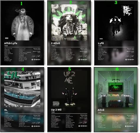 Yeat Poster Album Cover Music Posters - Etsy UK