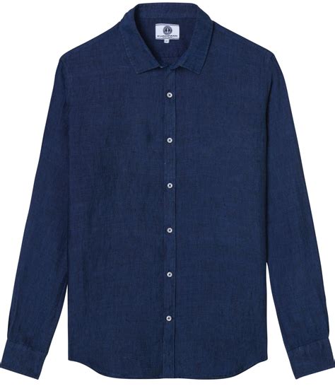 Plain navy blue color long sleeves shirt for men | Quality brand Europann