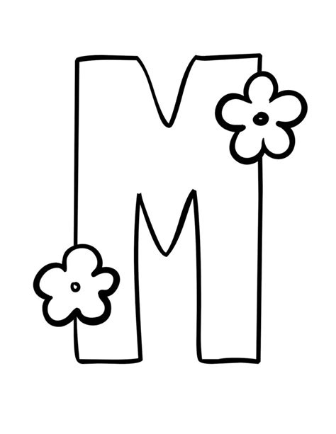 M bubble letter - Artofit