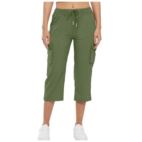 Summer Pants for Women Cargo Capris Hiking Pants Summer Casual ...