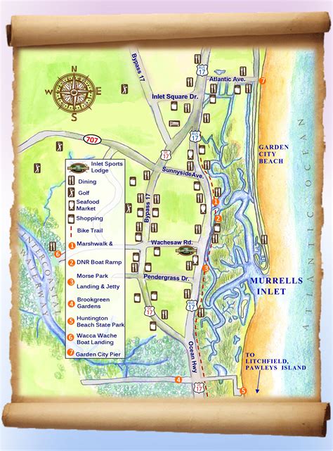 Map Of Murrells Inlet Sc