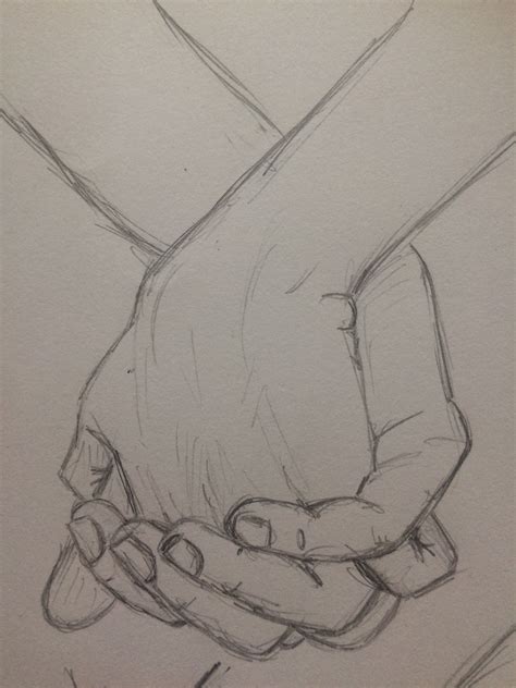 Practice sketch holding hands 2 - pinkishcoconut | Pencil drawings, How to draw hands, Holding ... - drawing of holding hands
