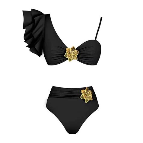 Black colour two piece swim wear – ARISAA