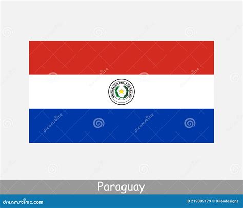 National Flag of Paraguay. Paraguayan Country Flag. Republic of ...