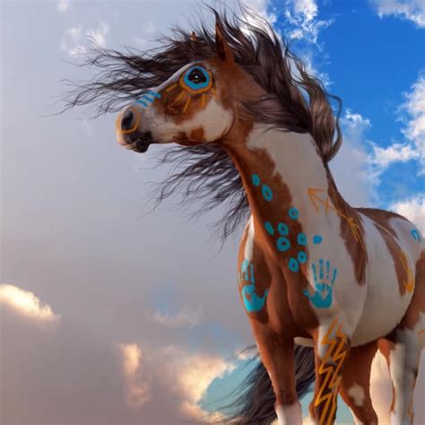 Native American Horse Drawings