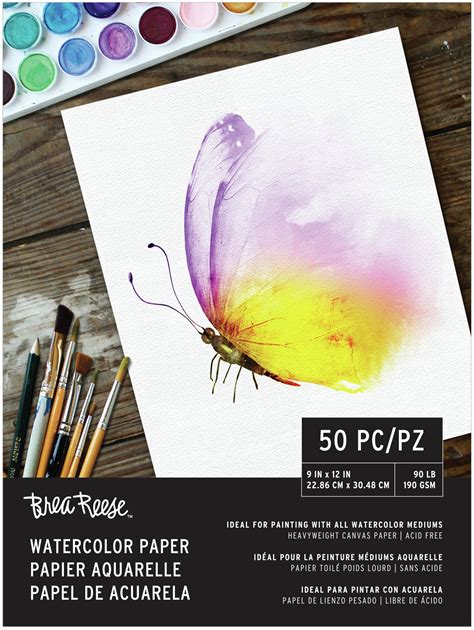 Brea Reese Watercolor Paper Pad 9"X12"-50 Sheets | Michaels
