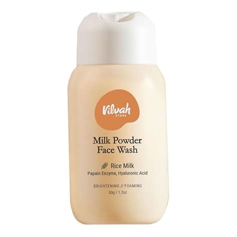 Vilvah Store Milk Powder Face Wash | Gentle Exfoliation & Deep ...