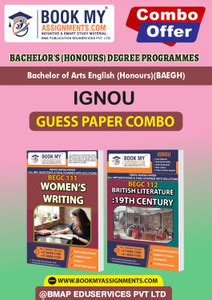 IGNOU BEGC111 BEGC112 Study Guide (Guess Paper) for Ignou Student ...