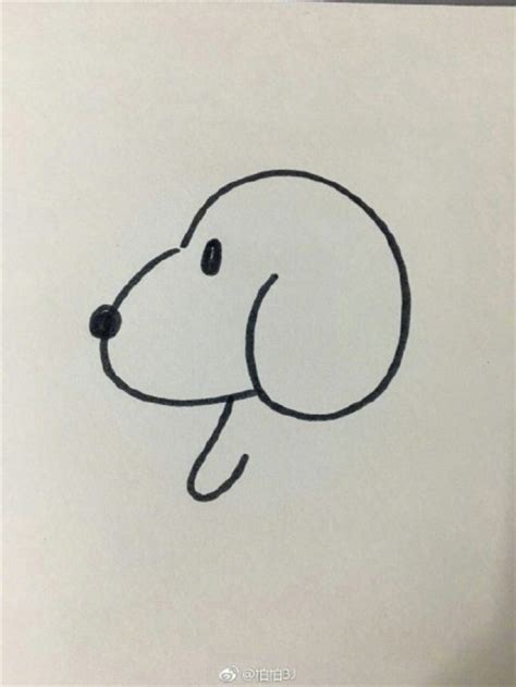 简笔画教程：教你画超可爱的小狗-露西学画画
