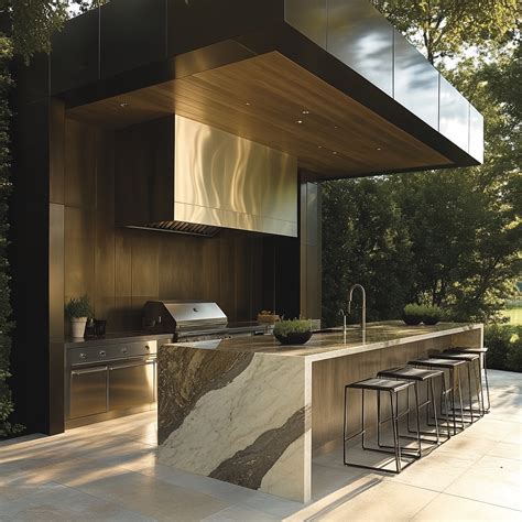 Luxury Outdoor Kitchen with a Modern Edge | Luxury outdoor kitchen ...