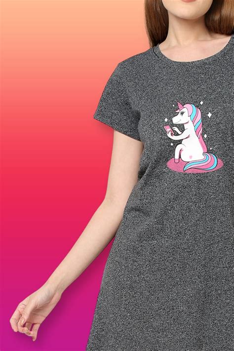 ISL015-Deep grey melange-Buy Online Inner Sense Organic Cotton Sleep Tee