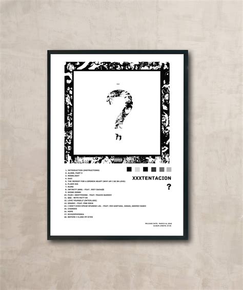 XXXTENTACION Album Poster - Etsy