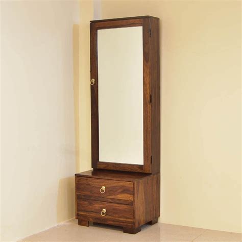 Chetna Handicraft Solid Wood Wooden Dressing Table for Bedroom with 2 ...