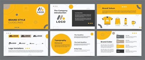Brand manual template design | Free Vector