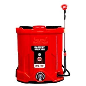 Balwaan Krishi 12 Volts x 12 Ampere Battery Sprayer (Red) | 20 Litre ...