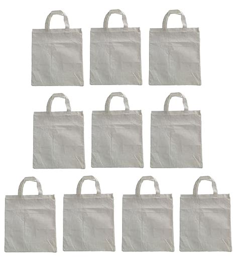 Pack of 10 Reusable Cotton Markin Cloth Carry Bag - Size 12x10 inches ...