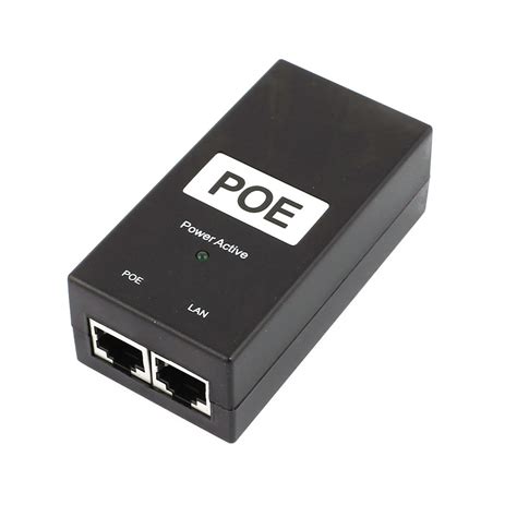 IIVVERR 15V 0.8A Ethernet Switch Adapter POE Power Supply Injector ...