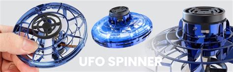 TRU TOYS UFO Fingertip Upgrade Flight Gyro Flying Spinner Decompression ...