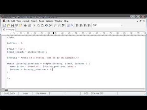 Beginner PHP Tutorial - 49 - String Functions: String Position Part 2 ...