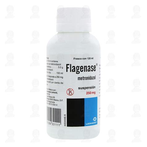 Flagenase 250 mg Suspensión, 120 ml.