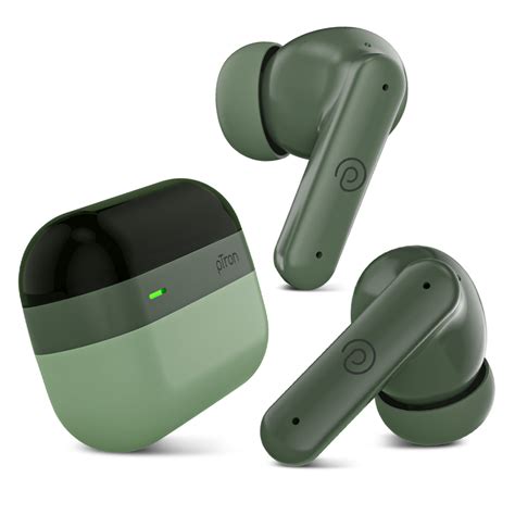 pTron Zenbuds 1 ANC Earbuds with Quad Mic TruTalk ENC Calls (Green ...