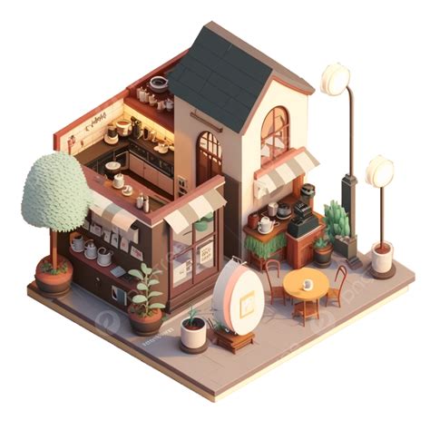 Coffee Machine Coffee Cup Outdoor Table And Chairs Isometric Coffee ...