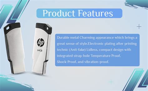 HP v236w USB 2.0 64GB Pen Drive, Metal : Amazon.in: Electronics