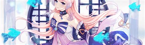 Download wallpaper girl, fish, goddess, Genshin Impact, Sangonomiya ...