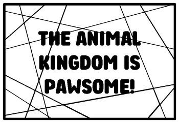 THE ANIMAL KINGDOM IS PAWSOME! Kindergarten Science Coloring Pages ...