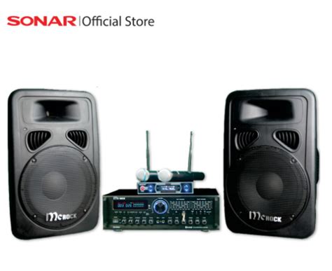 SONAR ชุดเครื่องเสียง 6 ชิ้น แอมป์ 350W รุ่น STA-DM504 ลำโพงคู่กลางแจ้ง ...